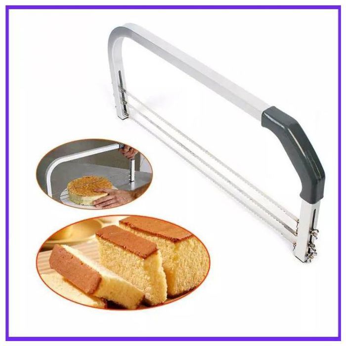 Coupe gâteau à 3 lames réglables, trancheur intercalaire, niveleur