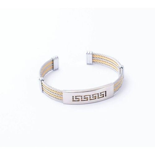 Bracelet - RÊVE-DIAMANT - Dafni - Acier Argenté-Doré - Mixte - Cadeau