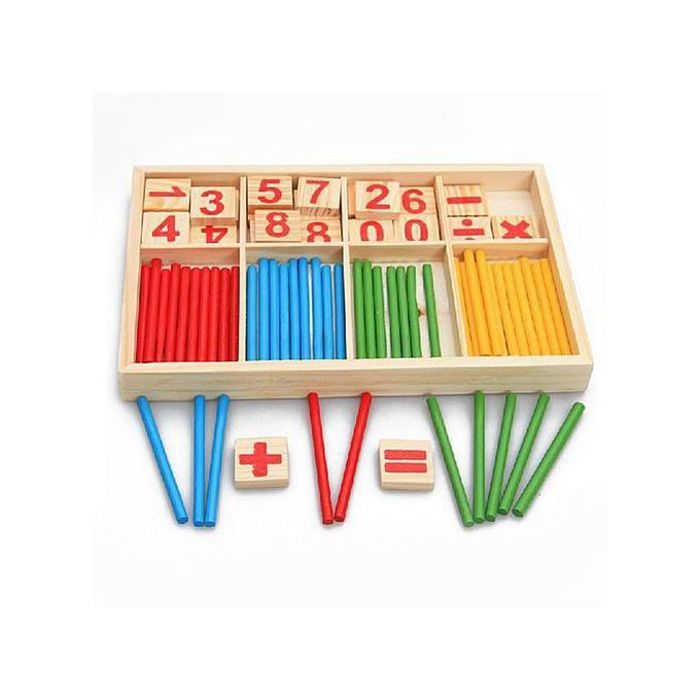 Jeu d'Éveil Mathématique pour Enfants - Bâtonnets Numériques