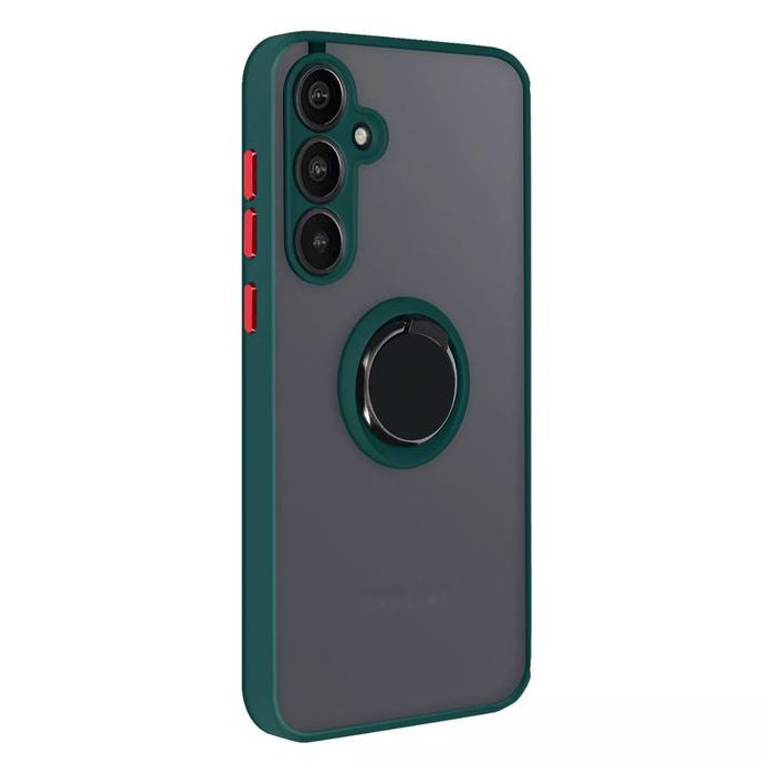 Coque - Avizar - Galaxy A15 - Protection Renforcée - Bague Métallique - Support Magnétique