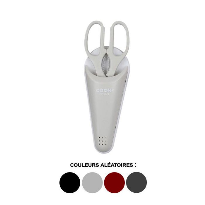 CISEAUX MULTIFONCTION AVEC SOCLE AIMANTE 6 EN 1 CA