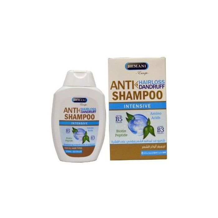 Hemani Shampoing anti-chute & anti-pellicules à base de plantes médicinale - 300 ml