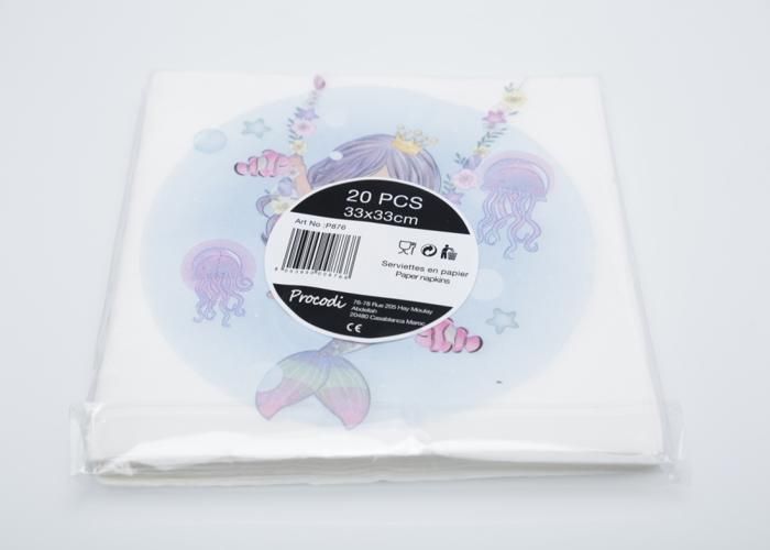 20 SERVIETTES SIRENE