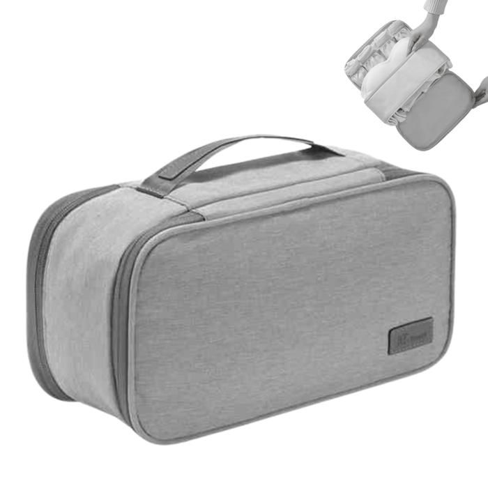 Sac de voyage - Gris - Compact - Rangement sous-vêtements - Protection optimale - Grande capacité