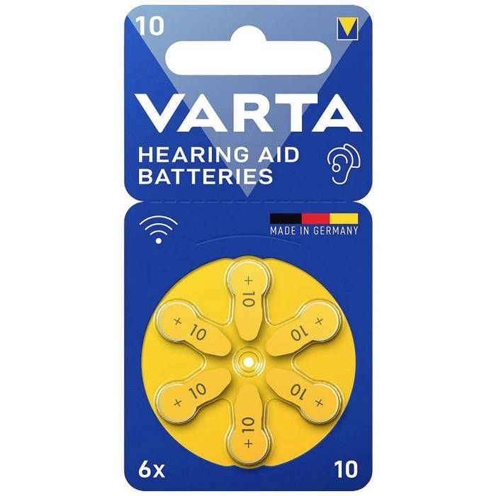 Varta Pile bouton ZA 10 1.4 V 6 pc(s) zinc-air Hearing Aid Batteries 10 Bli 6