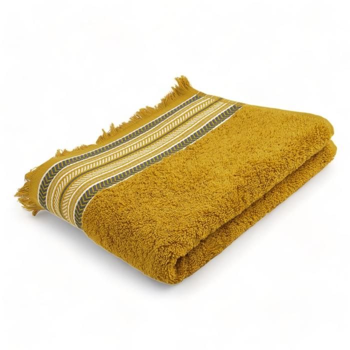 SERVIETTE JACQUARD OCRE 50X90 - 500G