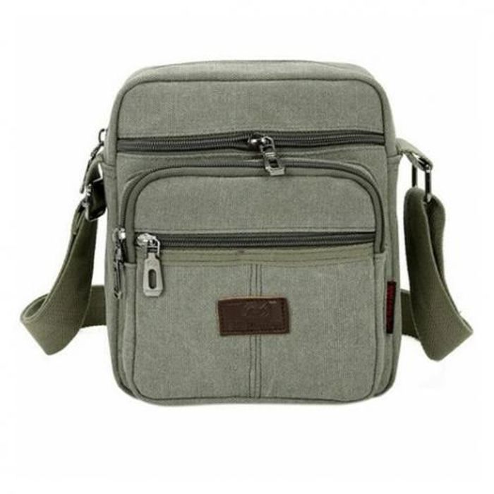 Sac à bandoulière - GENERIC - Canvas - Vert - Zippée - Compact et Pratique