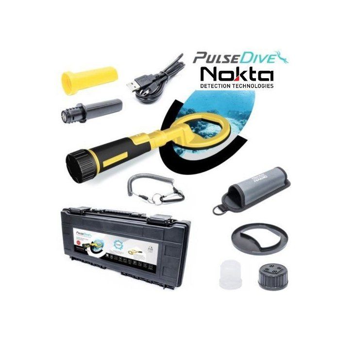 Détecteur de métaux Nokta Pulse Dive 2 en 1, couleur jaune