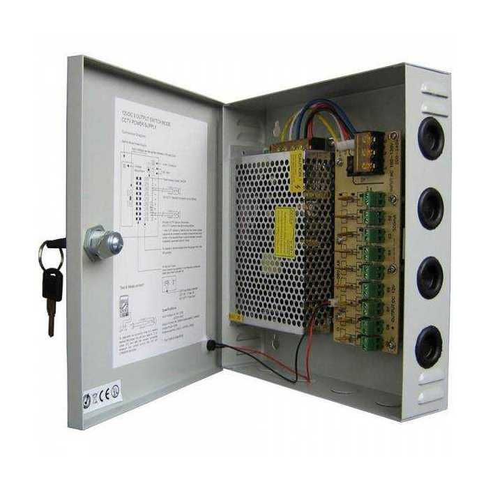 BLOC ALIMENTATION 5A 4CH (METAL CASE CCTV )