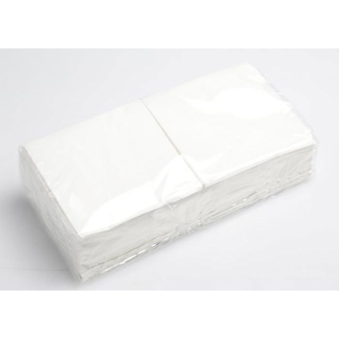 Serviettes en papier - 20x20 cm - Pack de 100 - Couleur blanche - Absorption exceptionnelle