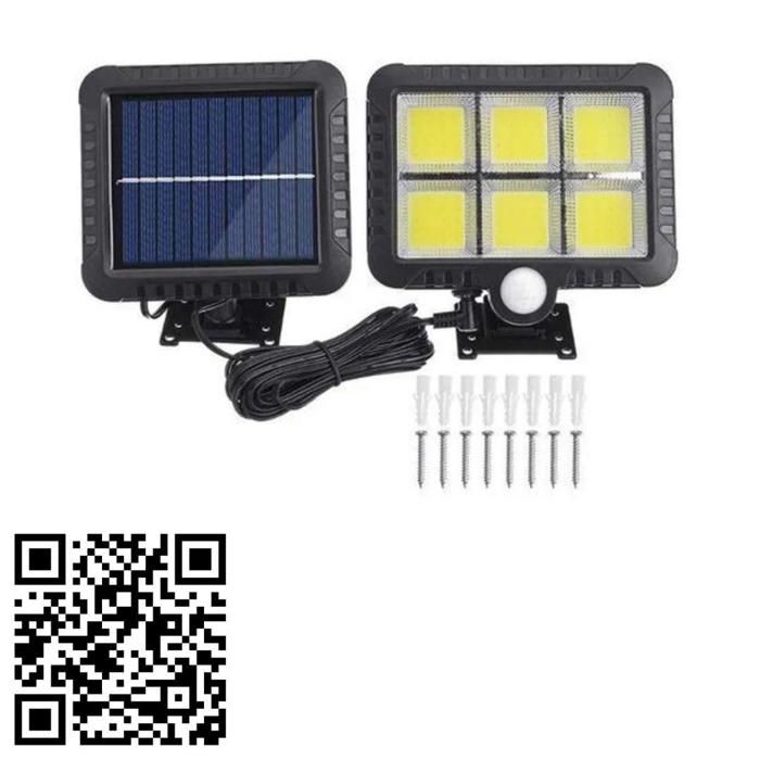 Projecteur Solaire - Haute Performance - Détecteur de Mouvement - 600lm - IP65 - Installation Facile
