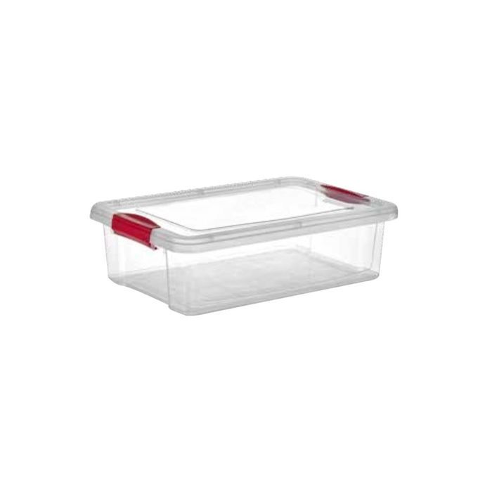 Boite Click Fresh Alimentaire sans BPA Empilable avec Clips Lot de 4 boites capacité 0.8 Litres