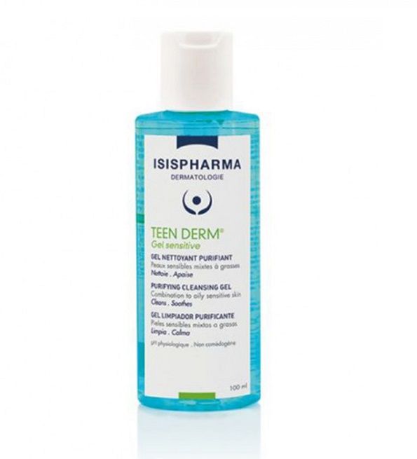 Gel Nettoyant - ISISPHARMA - TEEN DERM - 100ml - Non gras - Peaux grasses à imperfections
