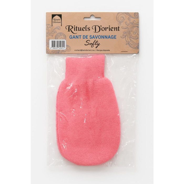 Gant de savonnage Softy Rose