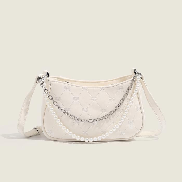 Sac à main - COUCOU PARIS - CK004-1 - PU suédé - Ajustable - Luxe blanc
