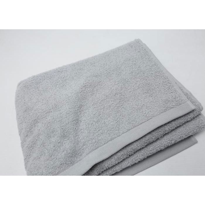 Drap de douche - Dolores - 70x140 cm - 400g - Coton - Gris uni