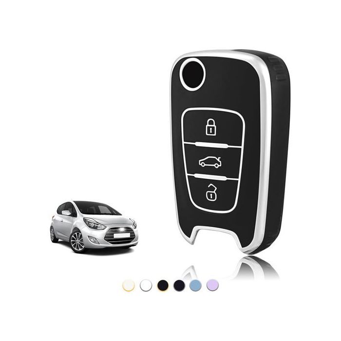 Coque Clé TPU, Etui Clé Étui Clé Adapté pour Hyundai