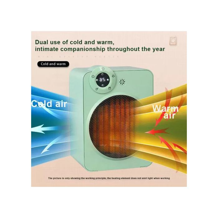 Climatiseur et chauffage pour Bureau à Domicile Portable 3 Vitesses de Vent 350w