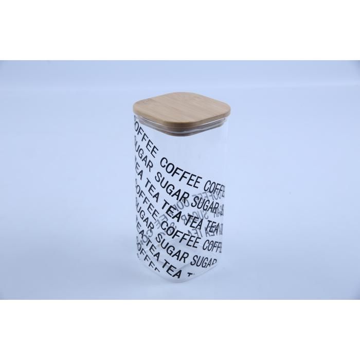 Bocal de rangement en verre avec couvercle 500 ml