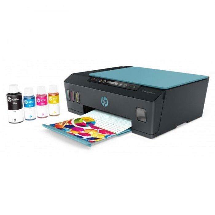 HP SMART TANK 516 imprimante ALL IN ONE SMART WIFI Bluetooth Couleur GRIS/BLEU-CIEL