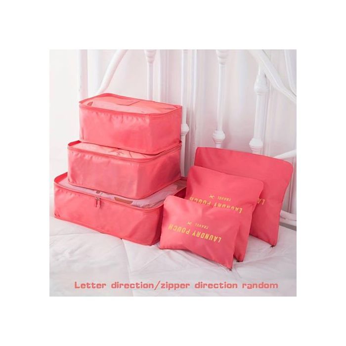 6 sacs de rangement pour bagages de voyage, pochette de rangement légère et polyvalente