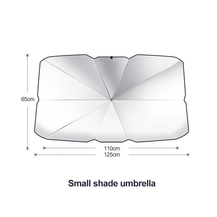 Pare-soleil voiture - Size S - Protection UV - Aluminium - Pliant