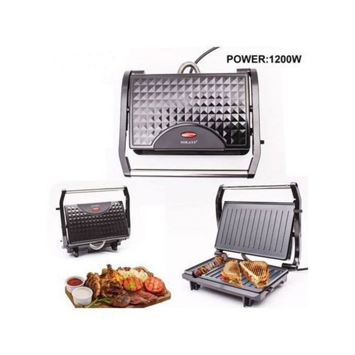 Sokany Mini Panini antiadhésif, Machine à griller les steaks, Appareil de sandwichs