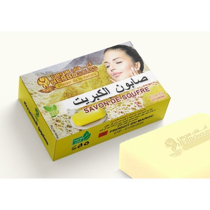 Savon - Marque Non Spécifiée - Soufre - 70g - Antiseptique - Antifongique - Extra doux