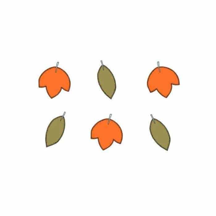 Décoration de table feuilles forêt