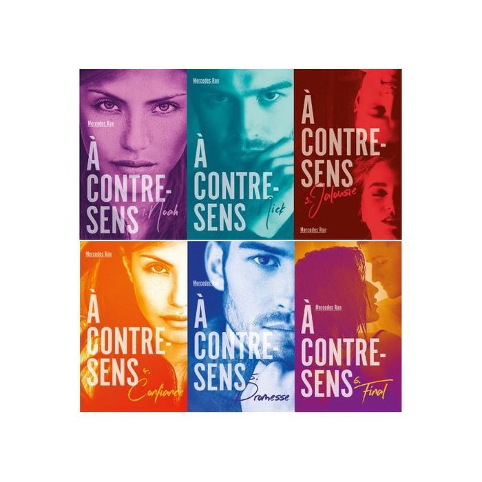 Roman - Mercedes Ron - A contre-sens - 6 Tomes - Romance - Histoire d'amour complexe