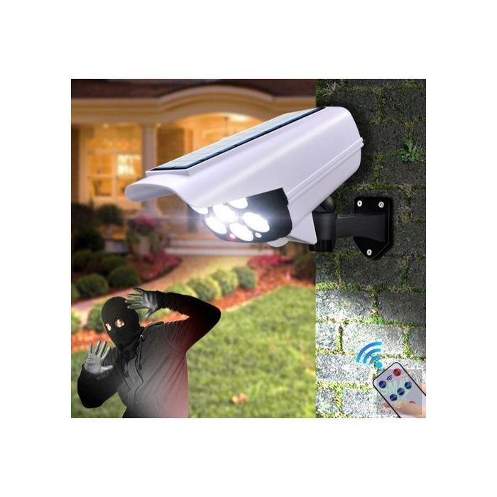 Motion Sensor Solarr Light  Bullet Security Camera Shape with remote control