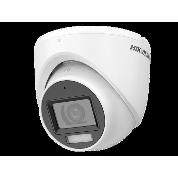 Caméra à tourelle fixe - HIKVISION - DS-2CE76K0T-LMFS - 5MP - Vision nocturne IR 30 m - Audio intégré
