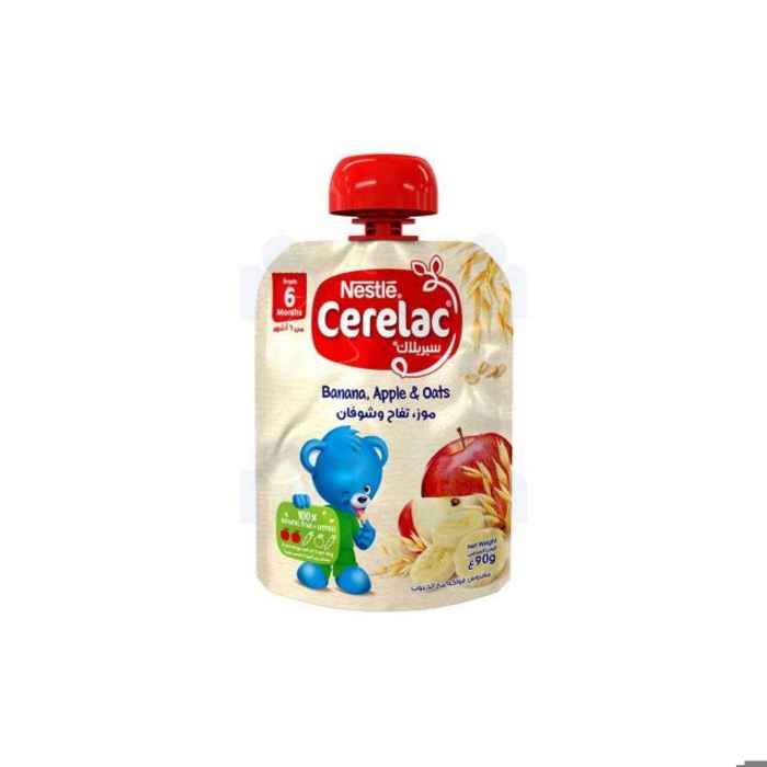 Purée de banane pomme et avoine 90g - CERELAC