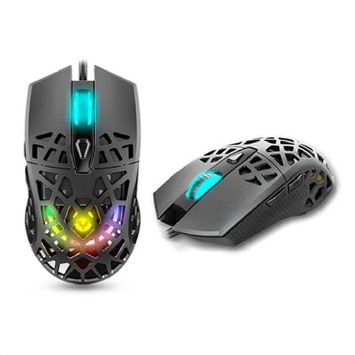 Souris - Krom - Kaiyu Noir - Capteur optique - Filaire - Ergonomique