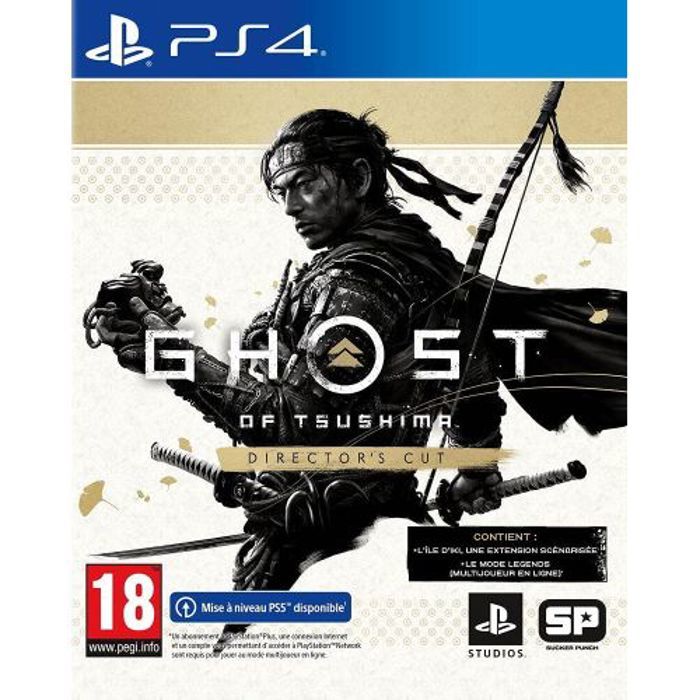 Jeu vidéo - PLAYSTATION - Ghost of Tsushima Director's Cut - PS4 - Inclus PS5 - Multicolore