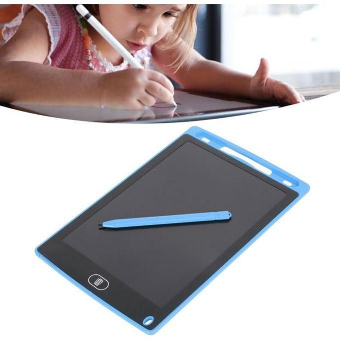 Tablette LCD Tactile 12 Pouces - Créativité Éducative pour Enfants - Bleu, Noir