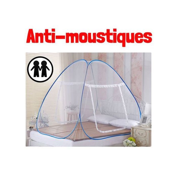 Moustiquaire De Lit XXL 220x220x180 Cm MEKKAPRO - Pour Camping, Tente, Hamac, Protection Contre Les Insectes, Avec Sac