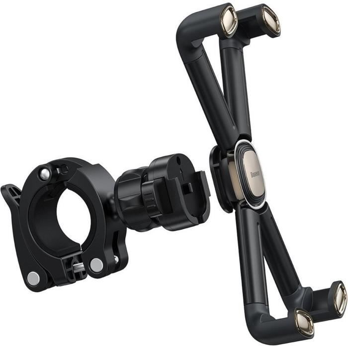 Support de téléphone vélo - BASEUS - Réglable Universel - Noir - 360 degrés - GPS sécurisé