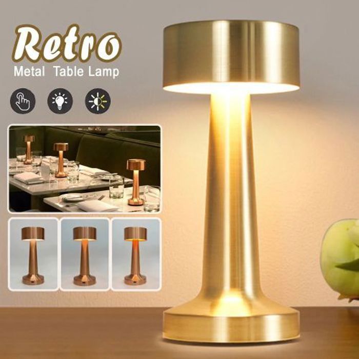 Lampe de table - Multicouleur - LED - Rechargeable USB - Design moderne - Fonction tactile