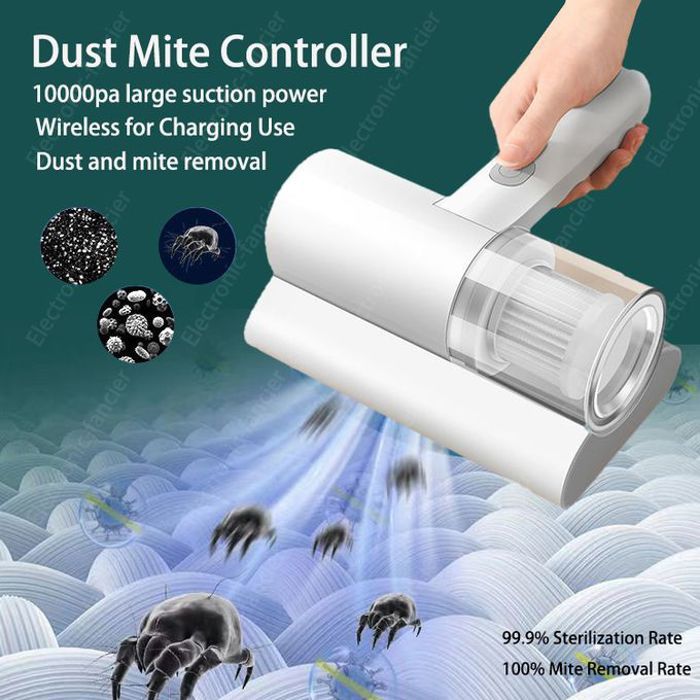 Aspirateur uv sans fil pour lit oreillers canapé en tissu tapis anti-acariens dissolvant d'insectes