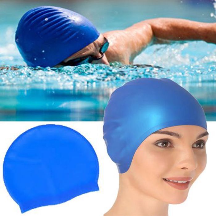 Bonnet de natation en silicone Imperméable Bonnet de Piscine & Sports Nautiques