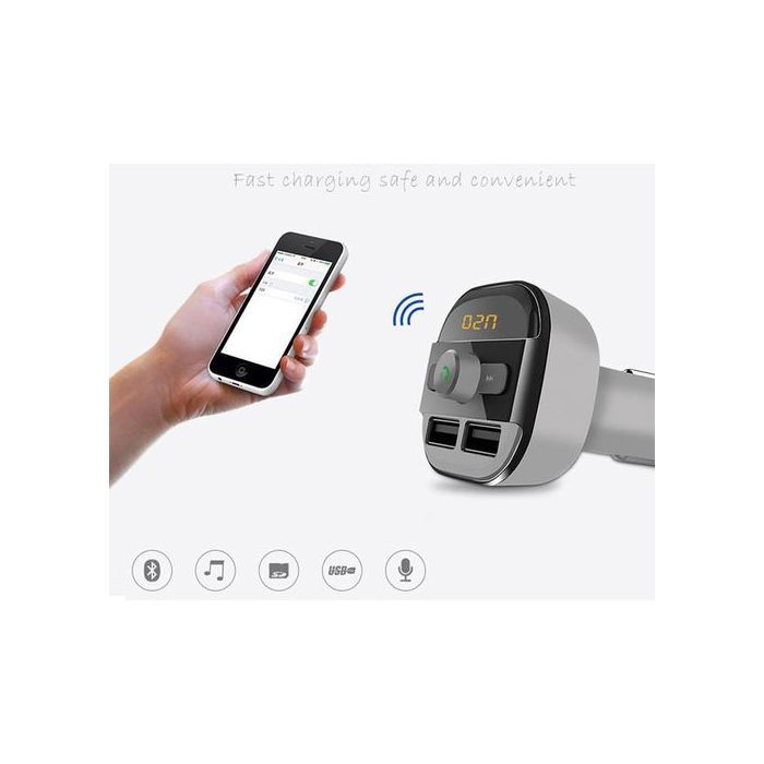 Adaptateur FM Bluetooth  + Fast Charging