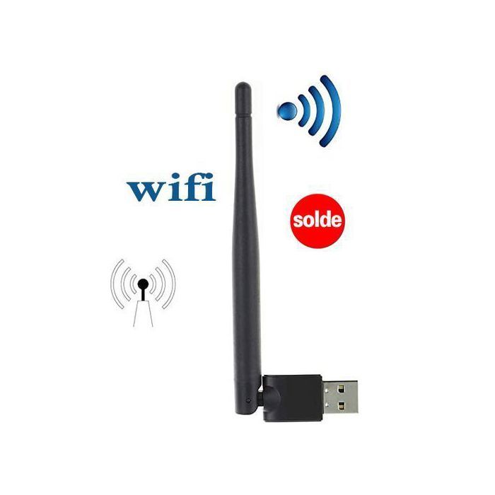 AZATECH USB Wifi Adaptateur 2.4 GHz 150 Mbps USB 2.0 Wifi d'ongle avec Antenne