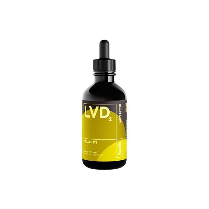 Lipolife LVD2 Vitamine D3 liposomale - saveur cerise - Made in UK