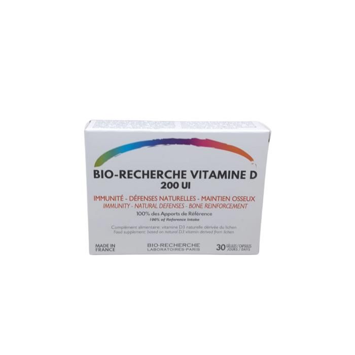 Bio-Recherche Vitamine D 200UI 30 Gelules