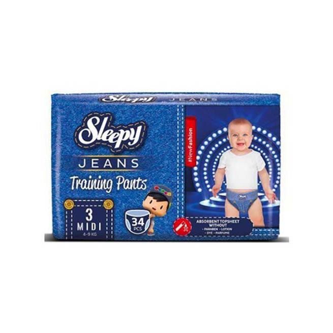 Sleepy Jeans Training Pants Jumbo Package Taille 3 Paquet de 34