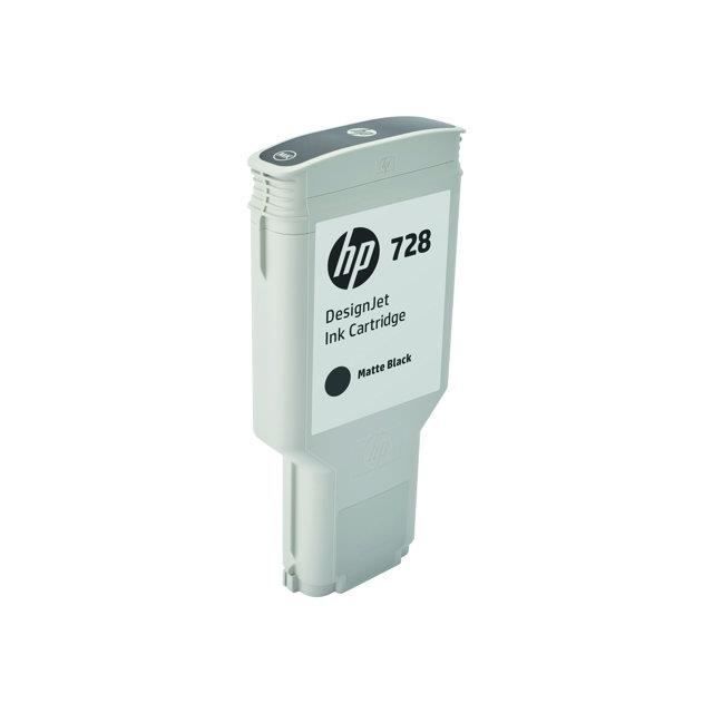 Cartouche d'encre HP 728 - Noir 300 ml - pour HP DesignJet T730, T830 - Jet d'encre