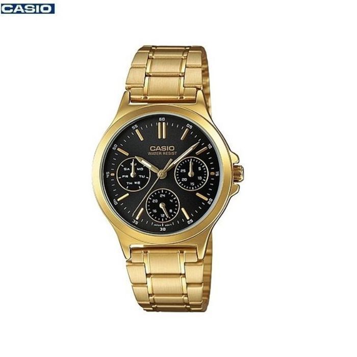 Casio montre pour femme Boucle Triple Quartz bracelet inoxydable Ltp-v300g-1audf