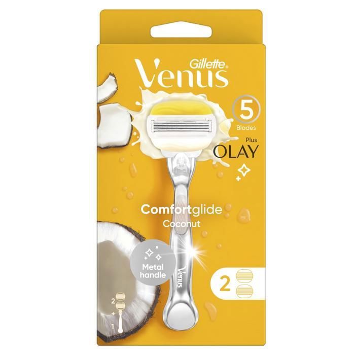 Rasoir - Venus - Comfort Glide - 5 Lames - Hydratation Olay - Parfum Noix de Coco