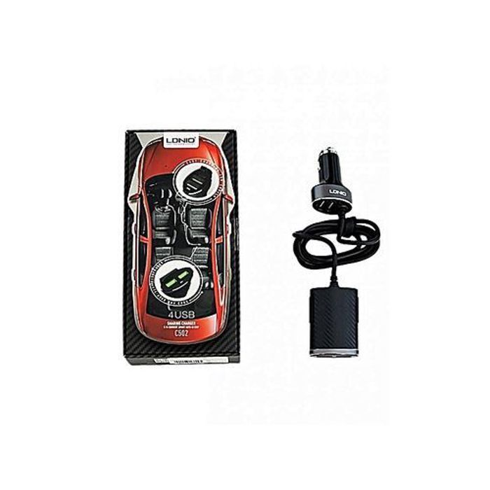 Adaptateur Pour Allume-Cigare 4 Port Usb Charger 5.1A - 1M - C502